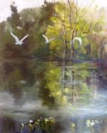 Egrets, Flight, iSpring 